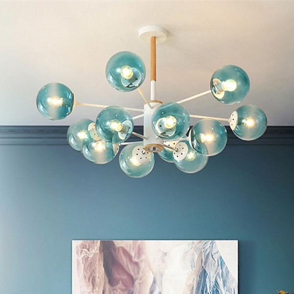 Scandinavian chandelier lighting Nordic wooden chandeliers kids room Light(WH-MI