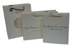 250gsm Art Paper Carrier Bags Single Color Printing Hotstamped And Embossed Logo