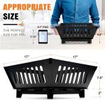 Foldable Firepits for Outdoor Wood Burning 17" Portable Fire Pits for Outdoor