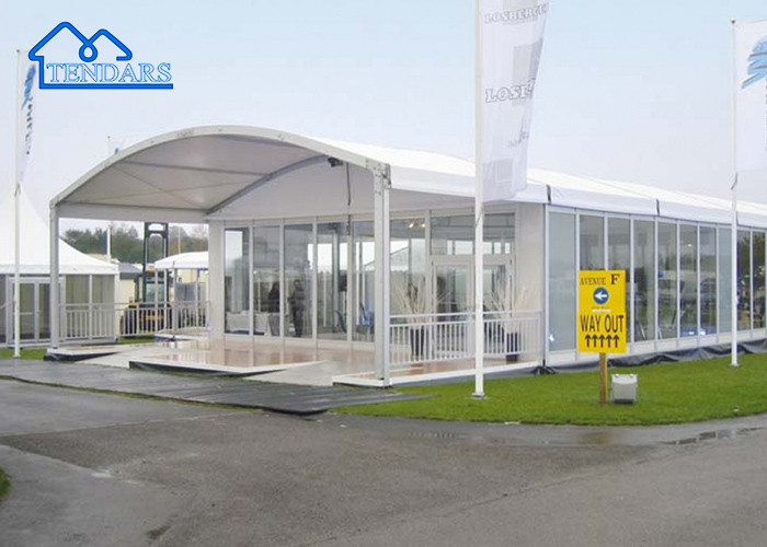 30x50m Outdoor Fireproof Pvc Curve Roof Aluminium Arcum Event Party Tent Cover For 1200 People