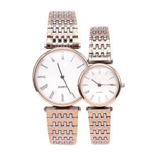 Quality Customised Couple Quartz Watch Chronograph 316l Stainless Steel Bracelet Watch wholesale