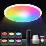 24w Tuya Smart Ceiling Light Colorful Rgb Remote Control Smart Light Led Modern