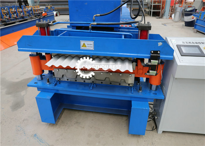 Metal Double Layer Cold Roll Forming Machine For Roofing Sheets & Tile Steel Profile