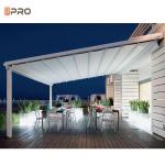 Outdoor Aluminum Frame Pvc Awning Sunshade Waterproof Retractable Roof Awning