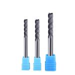 Carbide Milling Cutter End Mill for Graphite , 4 Flutes Endmill with Diamond