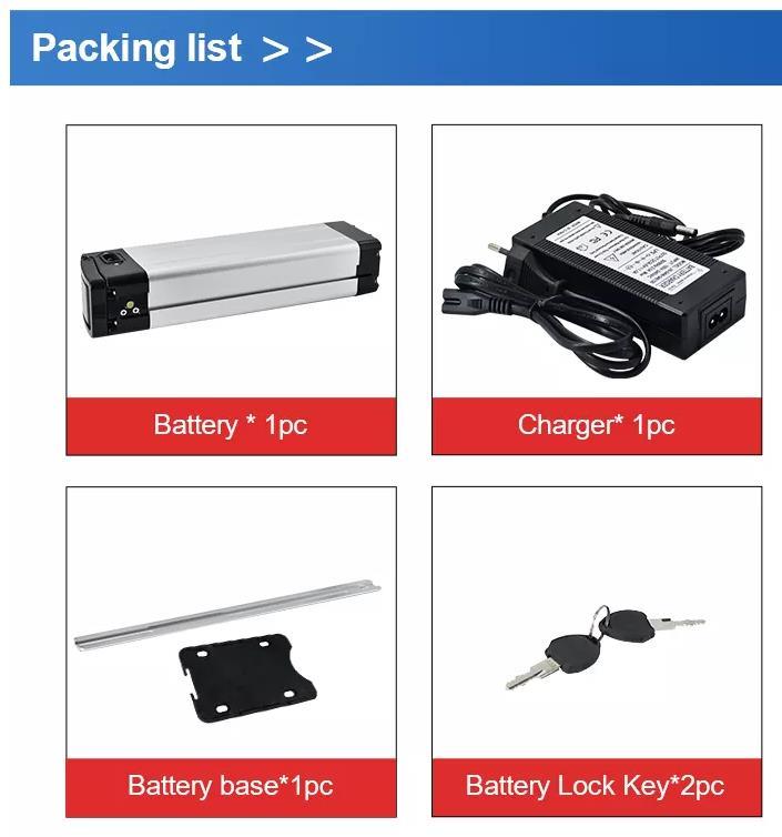Lithium Ion Ebike Battery for Electric Bicycle 18650 Cell Battery for Electric Bicycle Electric Scooter 250W 500W 750W Akku Fur Elektrofahrrader Fiets Accu