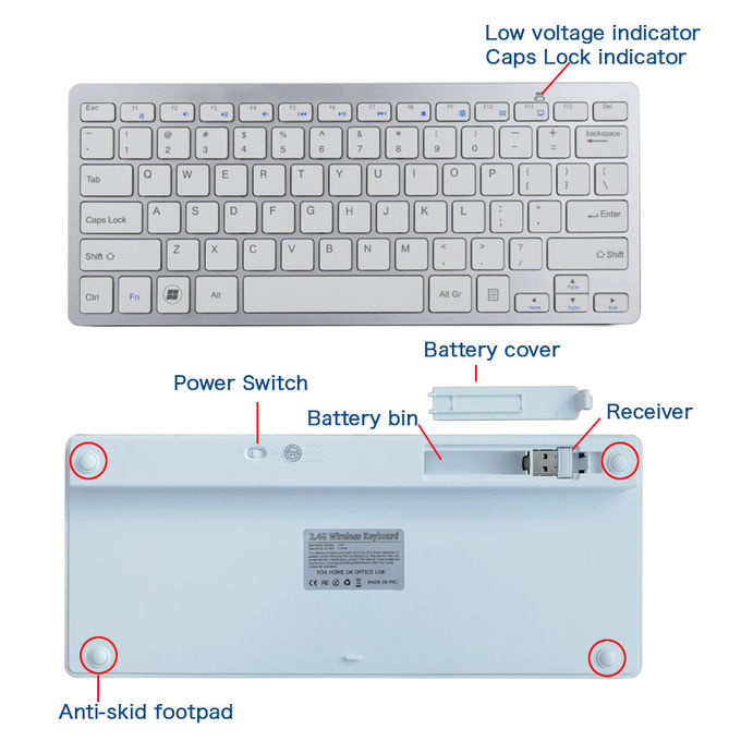 2.4G Wireless Keyboard Mouse Set , Stylish Keyboard And Mouse Combo