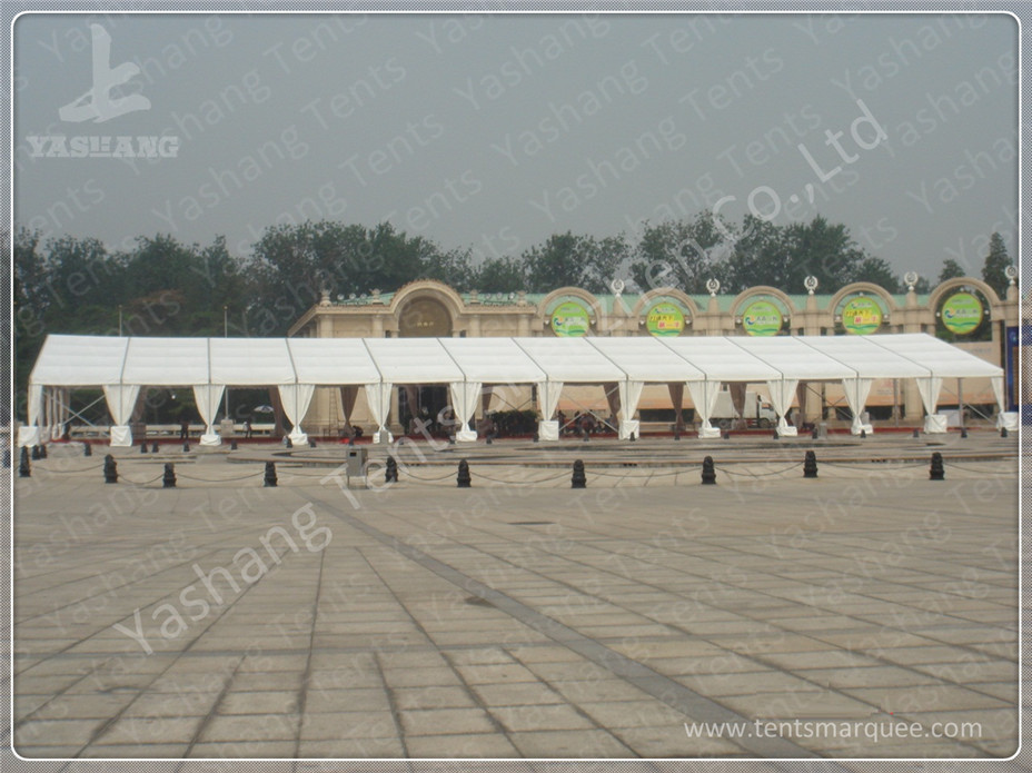 Portable Aluminum Structure Big Party Tents , Amazing White Fabric Party Marquee