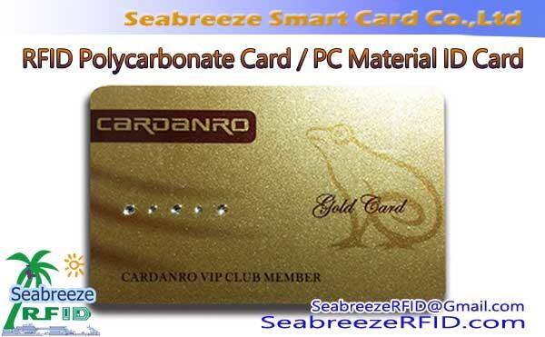 Cheap Polycarbonate Material Card, PC Material High Temperature Resistant RFID Card for sale