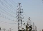 Hot Dip Galvanized High Voltage Transmission Towers , Steel 500 Kv Transmission