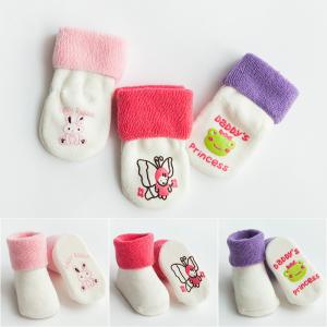 Quality Custom logo, design cute babes pure cotton non-slip socks wholesale