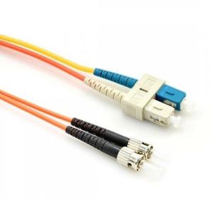 Quality Multimode OM1 SC To ST Fiber Cable , 62.5 / 125 Mode Conditioning Optical Patch Cord wholesale