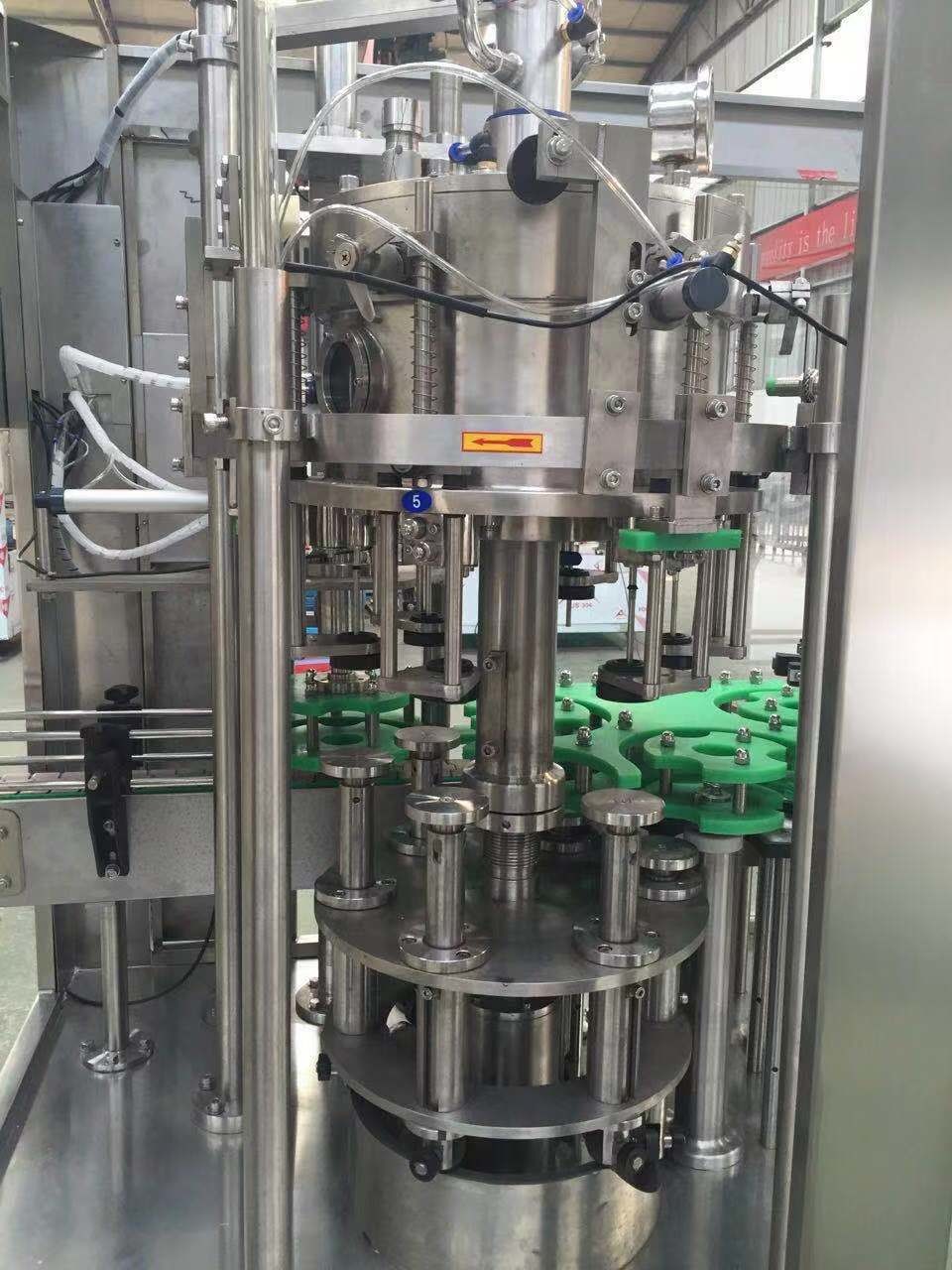 3000Bph Beer Carbonated Drink Glass Bottle Washing Filling Capping Machine