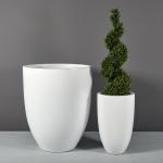 Customizable Fiberglass Flower Planters For Outdoor Gardening Decor