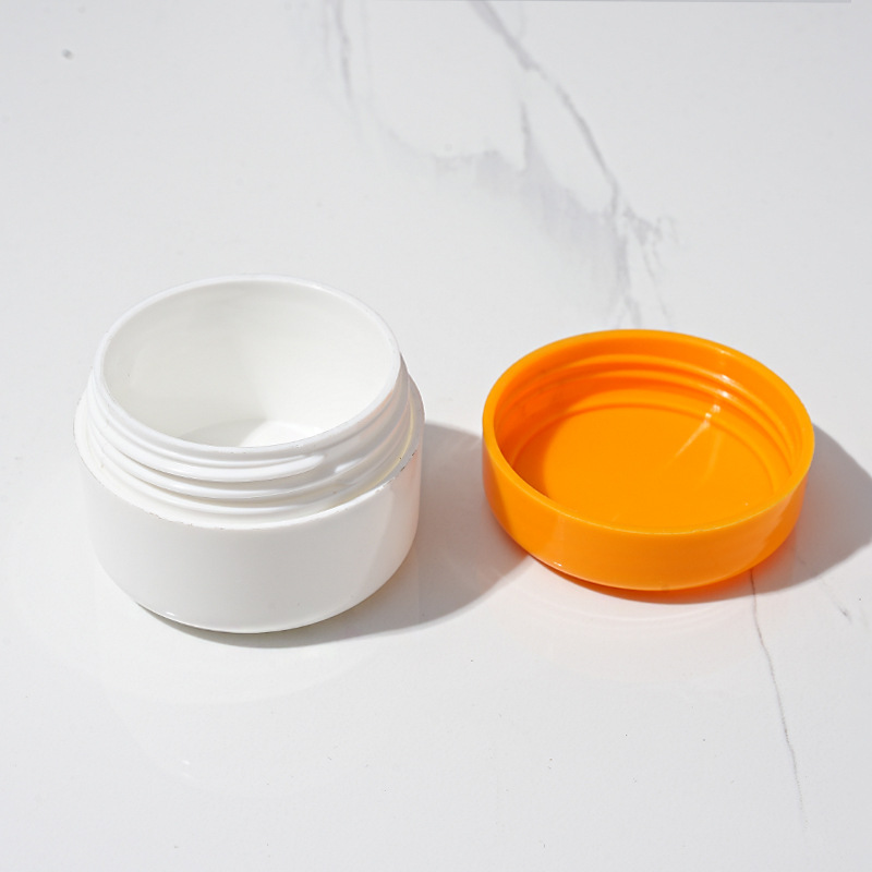 White Matte Butter Face Sample Cream Packaging with Customized Colors and Matching Heat Induction Liner