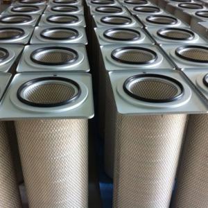 Quality Air Pleated Polyester Filter Cartridge Industrial Dust Collector Support wholesale