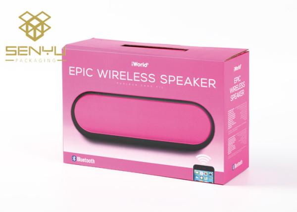 Double Wall Pink Corrugated Shipping Boxes / Wireless Speaker Corrugated