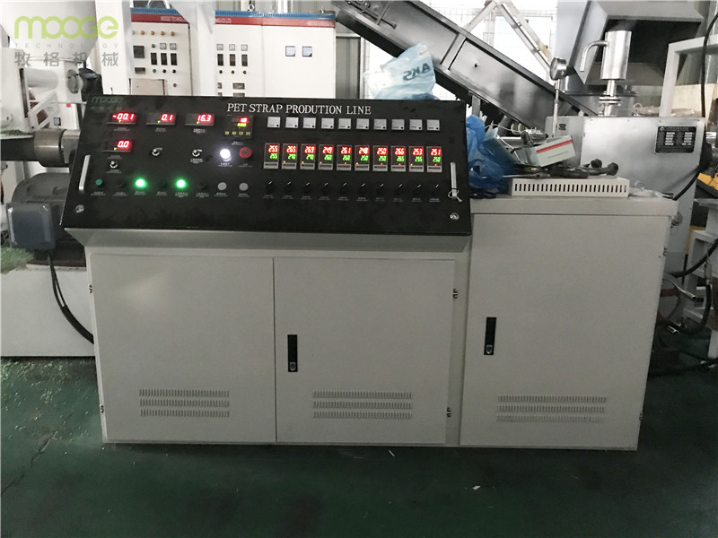 PLC Automated PET Strapping Line With Recycled Material Integration