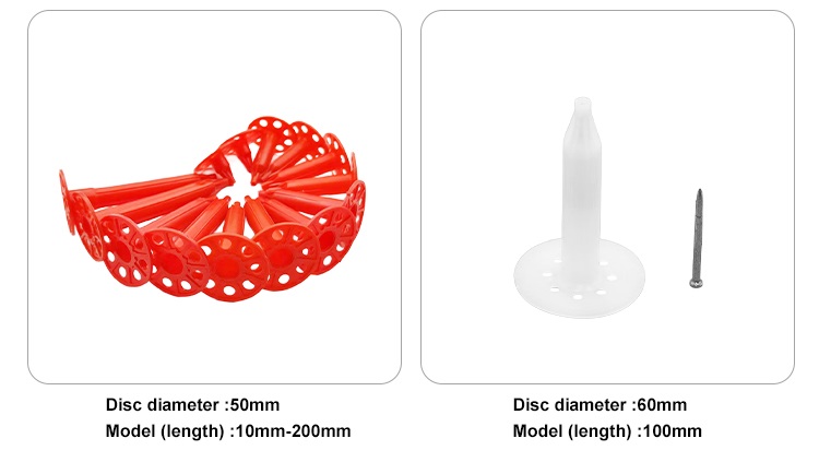 Plastic Insulation Fastener Insulation Fastening Nail Heat Insulators Materials External Wall Insulation Nail
