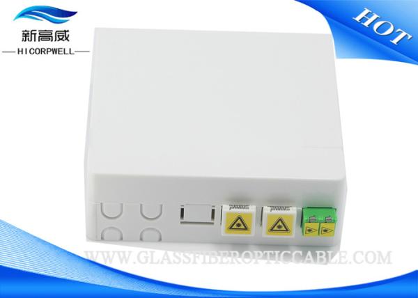 Wall Mount Fiber Optic Termination Box , SC Fiber Optic Cable Termination Boxes
