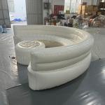 Customized Airtight LED Inflatable Round Sofa Furniture Lounge Inflatable Sofa