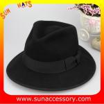 4630376 Sun Accessory customized winner fashion 100% wool felt fedora hats