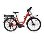Lithium Battery 700C Electric City Bike 24 Speed 250W Low Step Through Electric