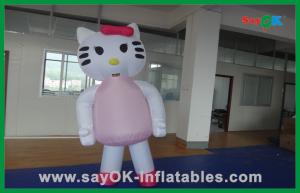 Quality Custom Decoration Pink Cat Inflatable Cartoon Characters For Party wholesale