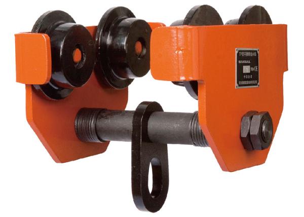 TP 0.5 Ton Steel Forged Electric Hoist Trolley , Factory Warehouse Lifting Beam