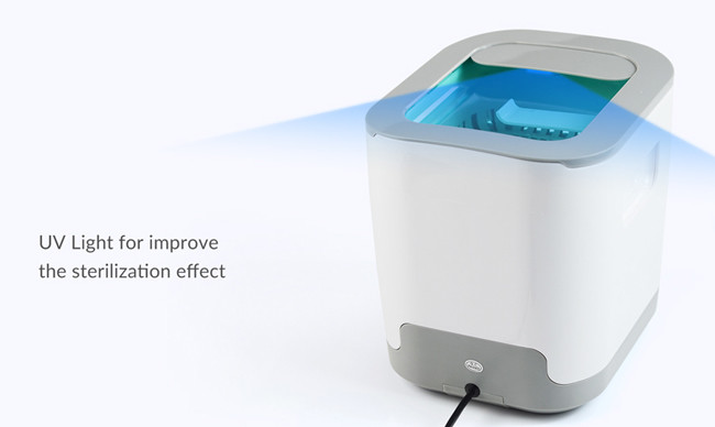 1.3L 50W Fruit Vegetable Cleaner Portable Washing Mini Digital 4 Timer Cycles