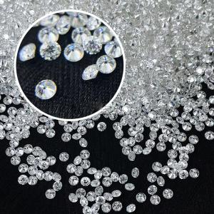 Quality Ring White Loose Moissanite Diamond 1.0 CT Per Pack Small Size Round Melee Moissanite wholesale