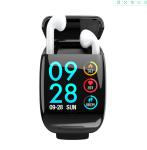 2 In 1 0.5inches TFT Fitness Tracker Smartwatch 150mAh With TWS Earbuds
