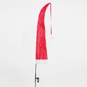 Quality Solar LED Garden Flag Santa Hat wholesale
