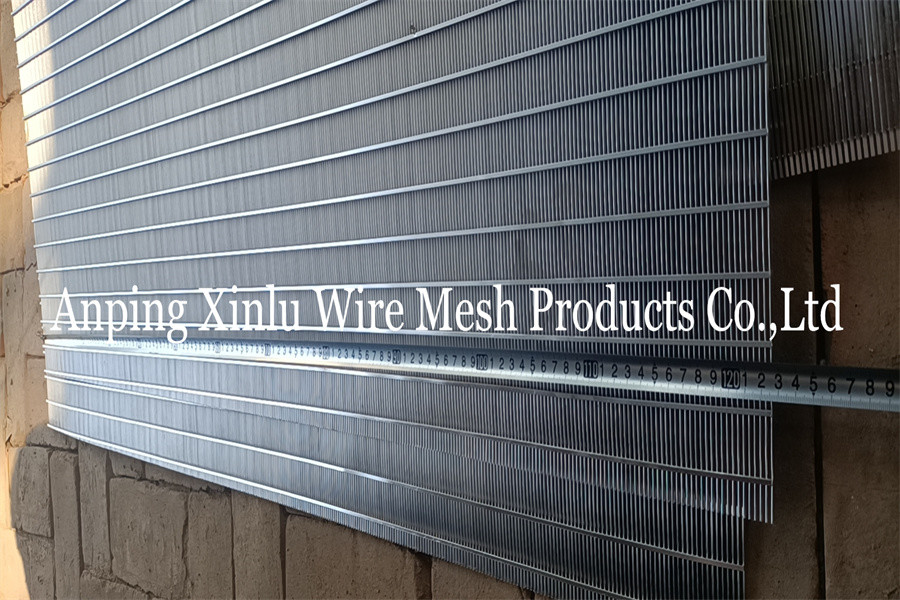 Stainless Steel Wedge Wire Screen Panel Sheets 8ft X 4ft With Slot 1.2mm 0.8mm