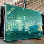 Safety Float Tempered 4mm Toughened Glass Blue Dark Grey Ultra Clear Custom Size