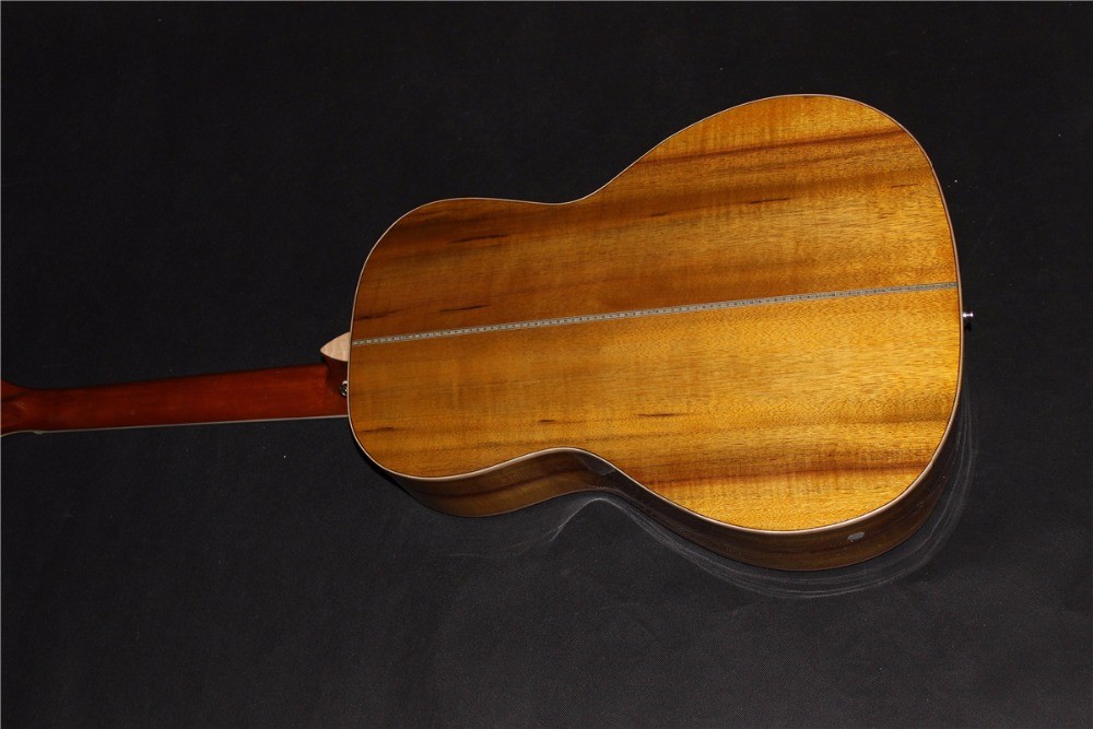 AAAAA all solid OO body guitar custom Solid OO acoustic guitar 14 frets acoustic electric guitar
