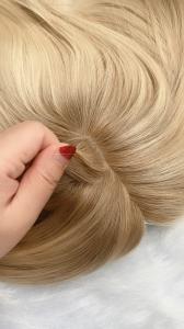 Quality Hair topper for women human hair virgin cuticle silk topper for hairloss help wholesale