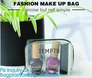 Quality Travel Portable PVC Transparent Waterproof Cosmetic Bag Women Makeup Toiletry Bags, PVC Cosmetic Pouch, PVC Makeup Bag, wholesale