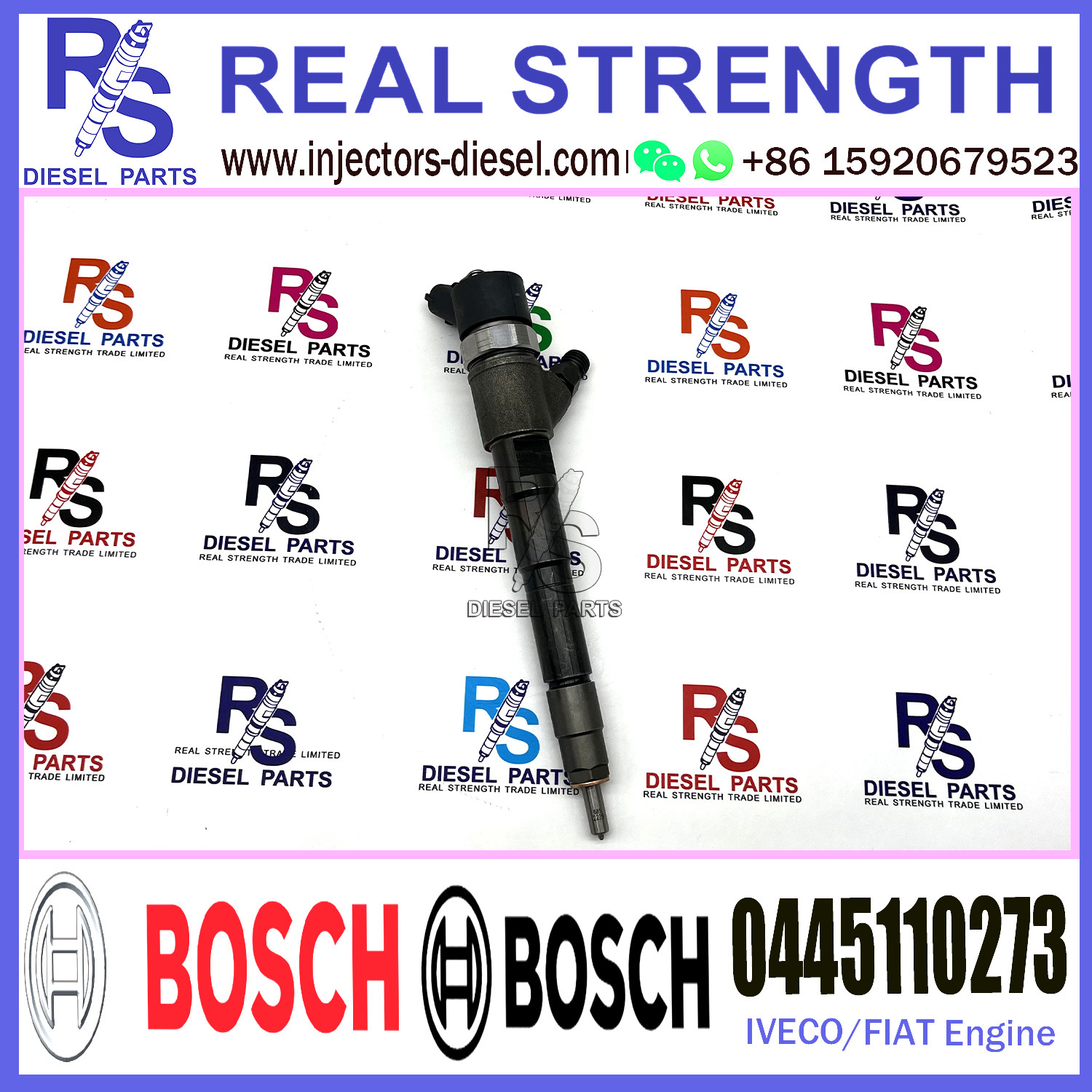 Diesel Fuel Common Rail Injector 0445110247 0445110248 0445110273 71793015 0986435165 For FIAT/IVECO 3.0D Engine