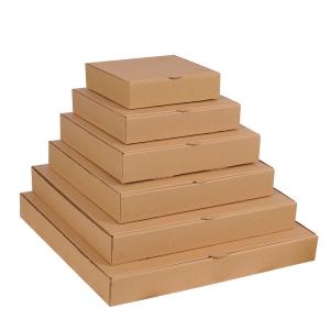 Quality Flexo Printing Kraft Paper Blank Pizza Boxes 6 7 8 9 10 Inch Cardboard Food Packaging wholesale