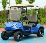 Blue 2 Seater Electric Golf Cart With 48v 4kw Motor Durable Roof And Comfortable
