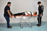 1.96M Self Loading Folding Ambulance Stretcher Cum Wheelchair, Aluminum