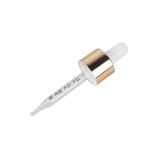 Shiny Frosted Rubber Cosmetic Dropper 18/410 Essential Oil Graduated Glass