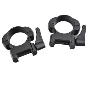 Quality 1 inch Medium Steel Quick Release Sight Rings Scope Mounts Black Coated Durable Finish wholesale