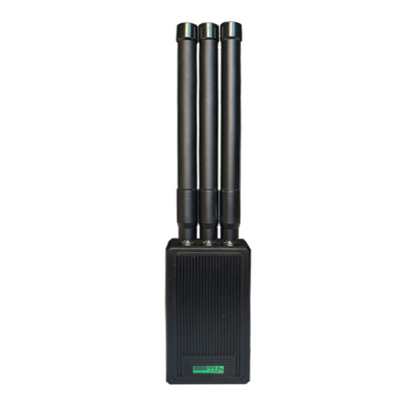 3 antennas portable signal jammer blocks 315MHz,433/434MHz,868MHz signals, coverage range up to 200 meters.