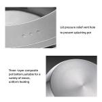 Amazon Multifunctional Kitchen Cookware Silver Cooking Pot Set Stainless Steel