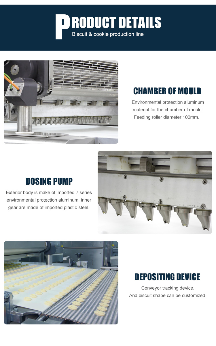 New Design Cookie Forming Chocolate Biscuit Making Machine For Biscuit Product Line
