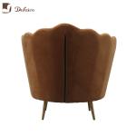 SGS Defaico Furniture Wood Frame Velvet Living Room barrel Chairs