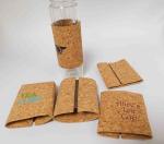 Moistureproof Natural Cork Fabric Glass Bottle Cork Sleeve ISO9001
