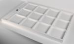 White Artificial Solid Surface Shower Base Chemical Resistant
